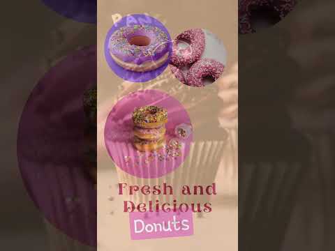 Pink Minimalist Creative Bakery Mobile Video
