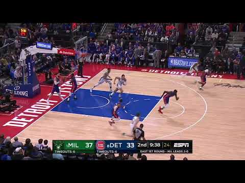D.J. Wilson All Game Actions 04/20/2019 Milwaukee Bucks vs Detroit Pistons Highlights