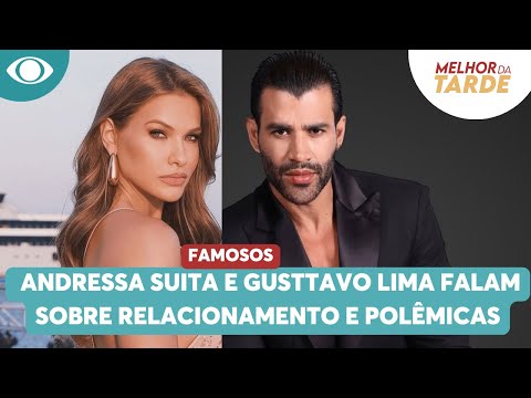 Confira a íntegra da entrevista de Leo Dias com Andressa Suita e Gusttavo Lima | Melhor da Tarde