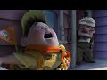 Russell Joins Carl In The Sky HD Up 2009 Disney Pixar Studios