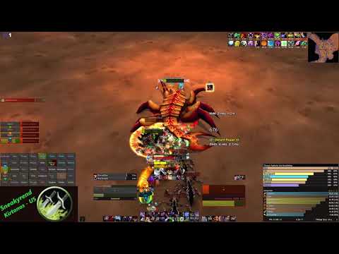 Classic WOW AQ40 Fankriss the Unyielding kill 99% on the Rogue