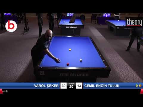 VAROL ŞEKER & CEMİL ENGİN TULUK Bilardo Maçı - 2020 TK 1.ETAP ANTALYA-3.TUR