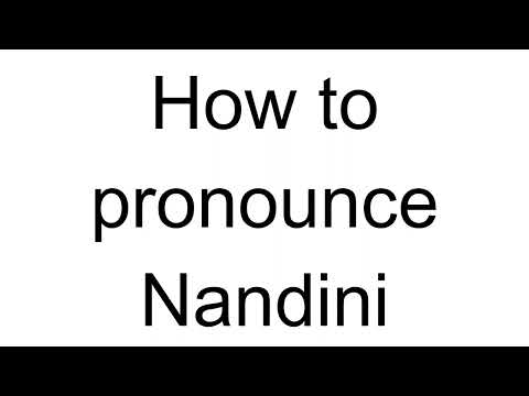 How to Pronounce Nandini (Hindi)