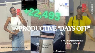 Day in The Life Of a Developing Forex Traders( PRODUCTIVE DAYS OFF + TRADE BREAK DOWN.