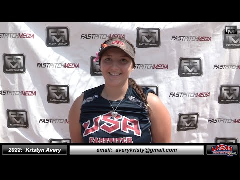 2022 Kristyn Avery 4.40 GPA - Third Base Softball Skills Video - USA Fastpitch Gold