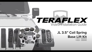 3.500 in. Coil Spring Base Lift Kit Without Shocks for Jeep Wrangler JL - video thumbnail 2