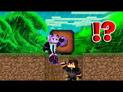 We Created bunker to survive POISON RAIN In Minecraft