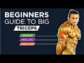 HOW TO BUILD BIG TRICEPS | Beginners guide to big triceps | Full workout routine for beginners