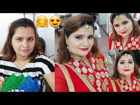 Indian wedding reception makeup tutorial (step by step) for summer