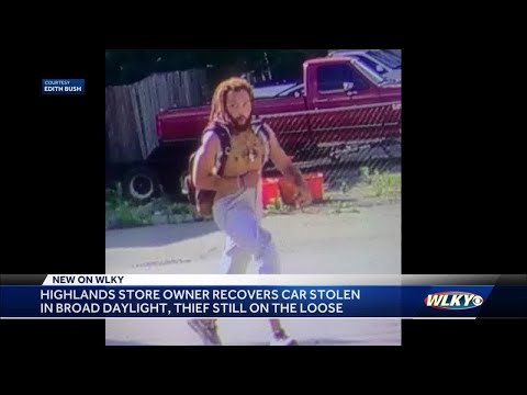 Highlands store owner recovers stolen car, thief still on the loose