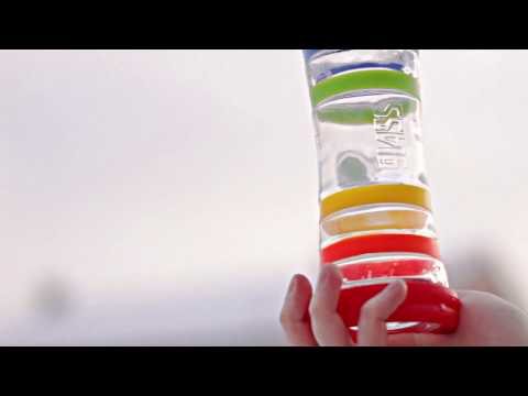 Bruchtest einer i9 Wasserflasche