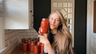 How I Make Homemade Tomato Sauce! Canning My 2023 Tomato Harvest!