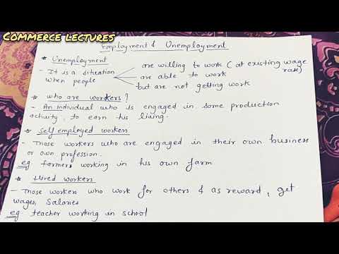 unemployment workers self employed workers hired workers casual workers regular workers