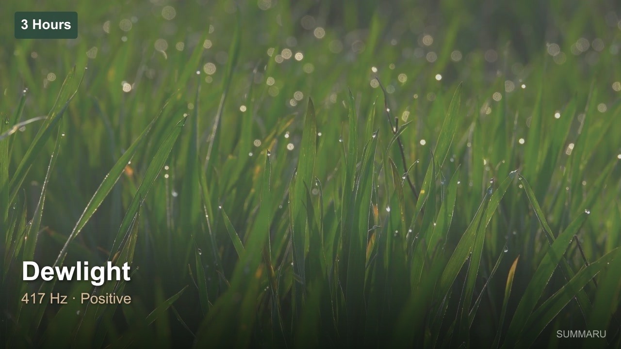 Dewlight | 3 Hour Positive Music | 417Hz Morning Renewal