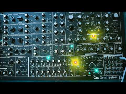 GRP A4 2018  New Cherry Wood w/ sequencer / Moog non modular Moon  ARP Analog Synthesizer Rare image 5