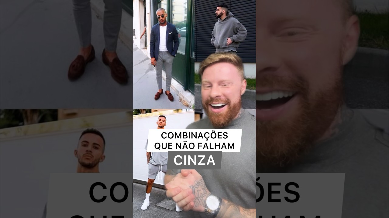 Combinações que NÃO FALHAM na MODA MASCULINA: Cinza 🩶