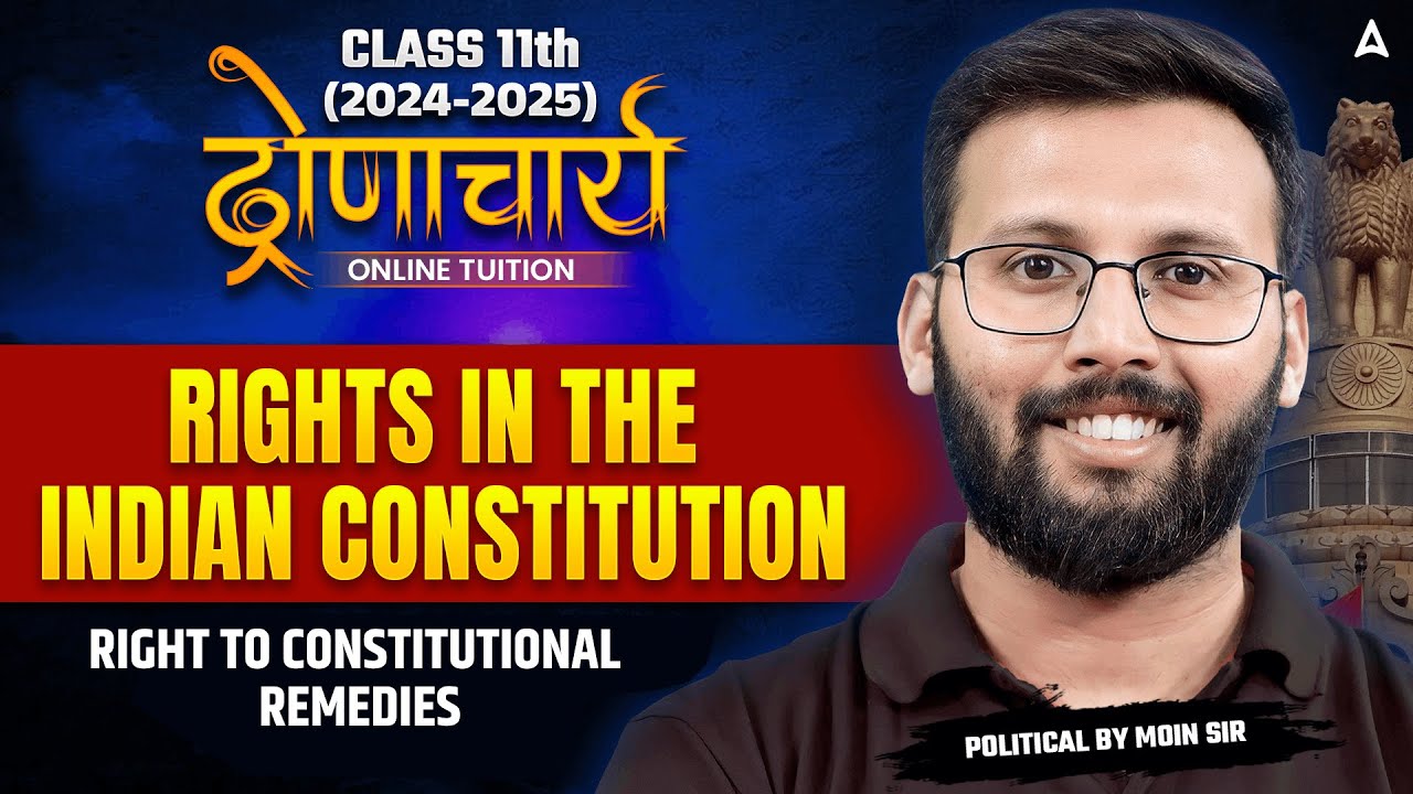 Class 11 Political Science | Rights in the Indian Constitution | Right to Constitutional Remedies