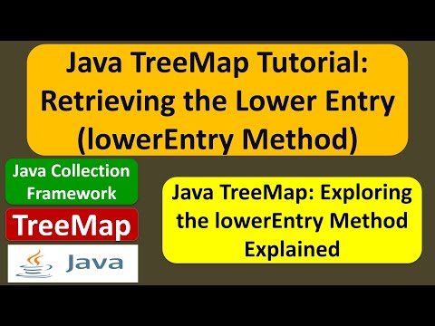 Java Treemap Tutorial Retrieving The Lower Entry Lowerentry Method Java Collection Framework