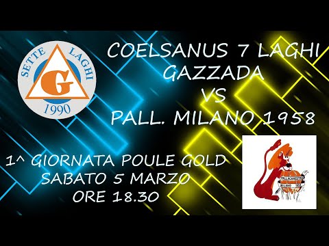 COELSANUS 7 LAGHI GAZZADA VS PALL. MILANO 1958