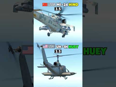 Mi-24 vs UH-1 - Turn Rate - Helicopter Test