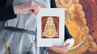 How to add Gold leaf on Fine Art Prints | Madonna of El Rocío