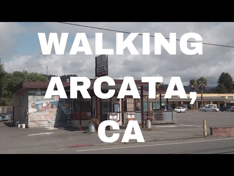 Walking Arcata, California: Bayside to Downtown Pizza Tour (Humboldt County) 4K CINEMATIC