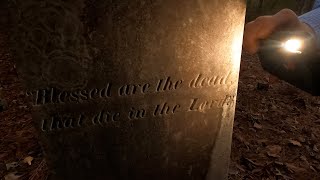 ABANDONED CEMETERY IN THE MIDDLE OF NOWHERE AT SUNDOWN (STINSON CEMETERY)