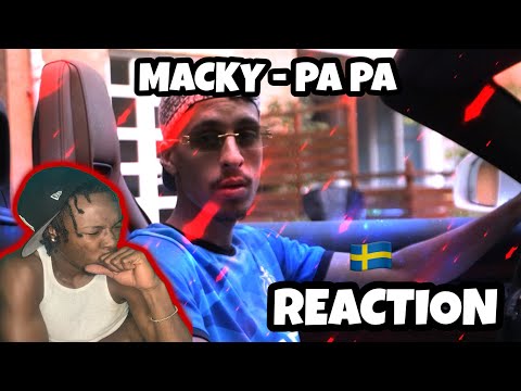 AMERICAN REACTS TO SWEDISH RAP! Macky - PA PA (ENGLISH SUBTITLES)