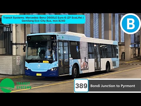 Transit Systems: Mercedes-Benz O500LE Euro 6 (ZF EcoLife) / Gemilang Eco-City Bus, m/o 8240