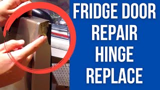 How To Repair Fridge Broken Hinge Hole Replacement Hack