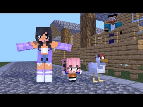MONSTER SCHOOL :CHICKEN WING MEME(NEW) APHMAU & LITTLE ANYA BEAUTIFUL- MINECRAFT ANIMATION