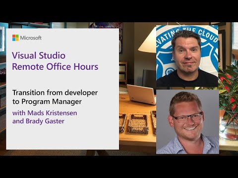 Visual Studio Remote Office Hours - Transition from developer to Program Manager