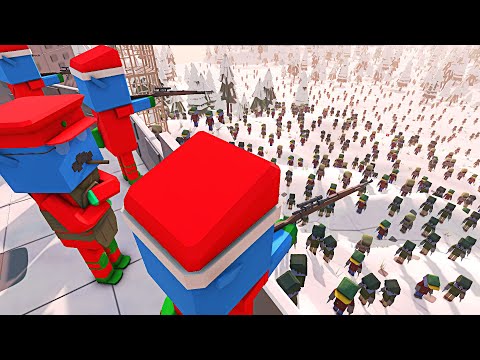Santa's Elves Under Siege vs ENDLESS ZOMBIES! - Ancient Warfare 3: Battle Simulator