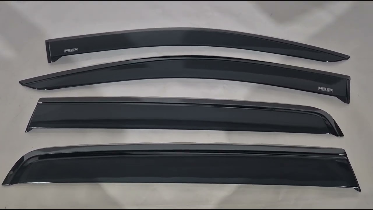 Ford Ranger 2011–2022 Ikkunatuulenohjaimet mustalla listalla Niken Luxury (2015-2022, 4 kpl) Video 1