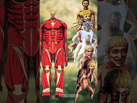 Bertholdt Colossal Titan 💥 Vs All Abnormal Titans + Ymir Jaw Titan & Levi ⚔️ | Attack on Titan #aot