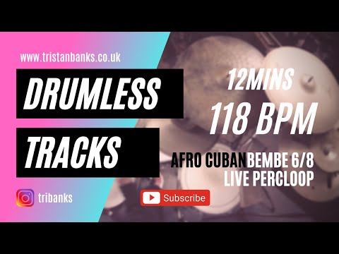 Afro Cuban 6/8 Bembe (Drumless Track with click) 118 BPM