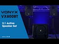 Video: Vonyx Vx800Bt 2.1 Sistema de Sonido Amplificado 800W BlueTooth/Usb/Mp3