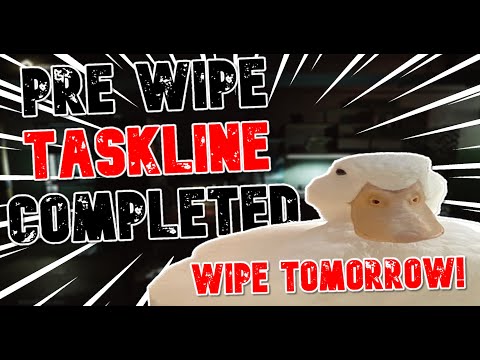Prewipe taskline completed (WIPE TOMORROW)