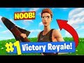 PRETENDING To Be A *NOOB* To WIN In Fortnite Battle Royale! PRETENDING To Be A *NOOB* To WIN In Fortnite Battle Royale!