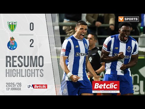Resumo: Tondela 0-2 FC Porto (Liga 25/26 #13)
