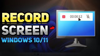 How to Record Screen on Windows with Mouse Pointer & Sound (Windows 10/11 Tutorial)