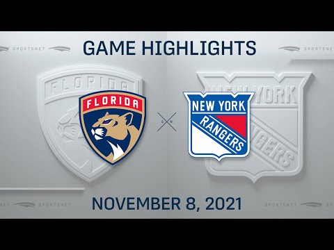 NHL Highlights | Panthers vs. Rangers - Nov. 8, 2021