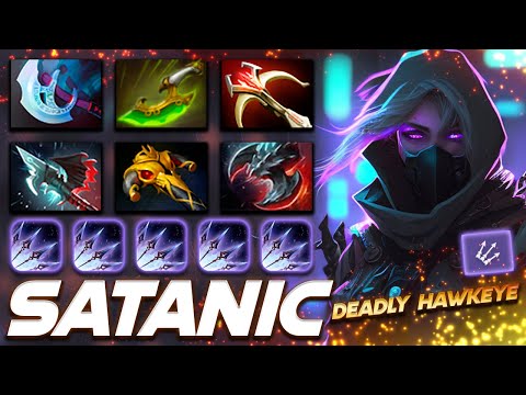 Satanic Drow Ranger Deadly Hawkeye - Dota 2 Pro Gameplay [Watch & Learn]