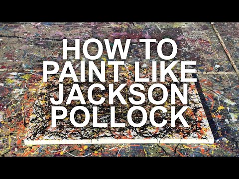 ▷ How to Paint Like Jackson Pollock ◁ Step by Step Tutorial