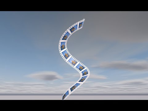3D Film Strip with Picture placing in Cinema 4D Tutorial