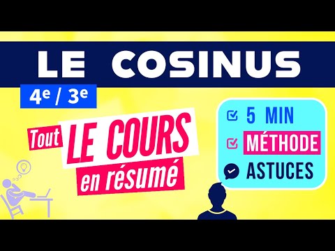 Cosinus 4eme cours et méthode