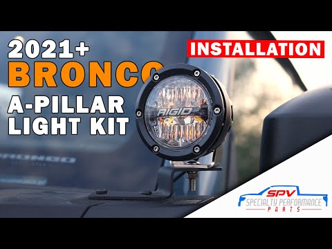 2021+ Ford Bronco A Pillar Ditch Light Kit Installation Step by Step with Wiring 21 22 23 2022 2023