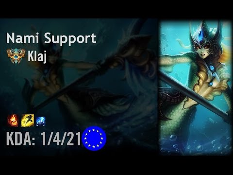 Nami Support vs Soraka - Klaj - EUW Challenger Patch 6.9
