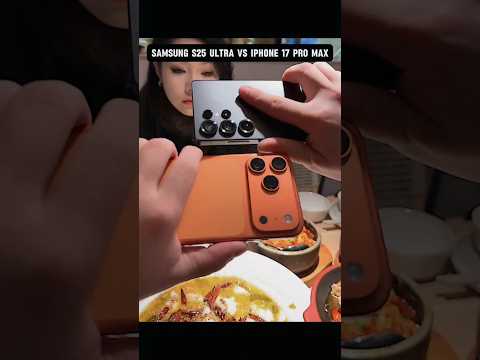 Samsung galaxy S25 Ultra vs IPhone 17 Pro Max Zoom Test ☠️ #shorts #samsung #iphone #zoomtest