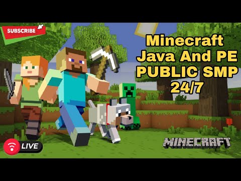 Minecraft Public SMP 24/7 Active LIVE Join Now